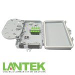 LANTEK Caja distribución de fibra óptica 4 puertos indoor / outdoor FTTH
