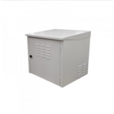 Gabinete exterior galvanizado 9U 616x558x568 - 19 inch - 4 tomas