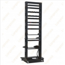 Open Rack 2 postes REFORZADO 42u de piso. Rodines gratis