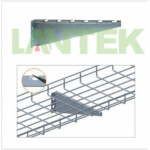 LANTEK Soporte pared angular para canasta metalica 150 mm